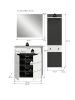 ebuy24 Garderobenmöbel Canu (3-teilig) Weiß 140 x 37 cm