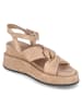 MJUS Keilsandalen in Beige