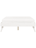 Beliani Doppelbett BERRIC in Weiß - (W) 148 x (H) 38 x (L) 202 cm