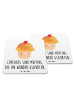 Mr. & Mrs. Panda Untersetzer Set Cupcake mit Spruch in Weiß