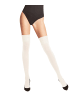 Falke Overknees Striggings in Off-white