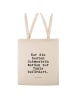 Mr. & Mrs. Panda Tote Bag Nur die besten Schwestern... mit Spruch in Creme