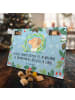 Mr. & Mrs. Panda Hunde Adventskalender Hund Blumen mit Spruch in Eisblau