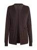 usha BLACK LABEL Damen Strick Cardigan in Dunkelbraun