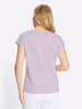Sieh an! Rundhalsshirt in flieder-traube-bedruckt