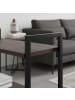 relaxdays Nischenwagen in Braun/ Schwarz - (B)20 x (H)98 x (T)50 cm