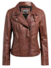 CBL Damen Lederjacke in Mokka Braun