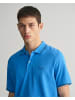 Gant Piqué Poloshirt mit Randstreifen in Blau