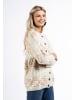 usha FESTIVAL Damen Strickjacke Mit Knöpfen in Creme Mehrfarbig