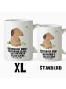 Mr. & Mrs. Panda Kaffeetasse Hund Kleeblatt mit Spruch in Weiß
