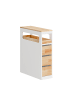 SoBuy Badezimmerschrank in Reinweiß - (W) 65 x (H) 82 x (L) 23 cm