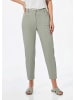 GOLDNER Kurzgröße:  Moderne Jeanshose mit Formbund in graugrün
