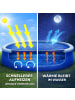 Happy People Solarabdeckplane rund, für Quick-Up Pools Ø390cm in blau