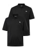Men Plus Poloshirt in schwarz