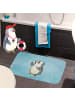 Mr. & Mrs. Panda duschmatte Pinguin Duschen ohne Spruch in Eisblau