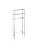 relaxdays Waschmaschinenregal in Silber - (B)67 x (H)162,5 x (T)30 cm