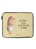 Mr. & Mrs. Panda Notebook Tasche Igel Wein mit Spruch in Gelb Pastell