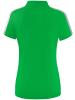 erima Damen Squad Poloshirt in fern green/smaragd/silver grey