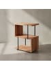 KADIMA DESIGN Beistelltisch | Akazie/Metall, S-Form, Loft, Design
