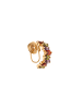 faina Women Clip On Earrings in Rose Gold Multicolor
