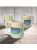 Mr. & Mrs. Panda Kindertasse Kaffee Tasse ohne Spruch in Gelb Pastell