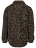 Urban Classics Urban Classics Damen Ladies AOP Sherpa Overshirt in darktaupeleo