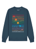 wat? Apparel Sweatshirt Sun And Moon in Petrol