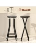 HOMCOM Barhocker-34L x 30B x 70H cm-Schwarz