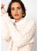SASSYCLASSY Strickjacke mit Loop-Struktur in Hellbeige