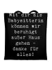 Mr. & Mrs. Panda Tasche Spruch Babysitter Dank mit Spruch in Schwarz