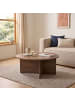 CALICOSY Couchtisch SOLEIL in Nussbaum - (W)90  x (H)40  x (L)90 cm