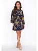 faina Women Dress in navy multicolor
