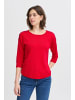 Fransa Strickpullover halbarm FRZUBASIC Baggy fit in Poinsettia