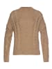 LASCANA Stehkragenpullover in dunkelbeige