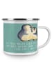 Mr. & Mrs. Panda Emaille Tasse 1. Hochzeitstag Papierhochzeit mi... in Meeresbrise