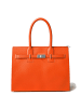 Kmisso Henkeltasche Echt Leder in Papaya