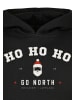 F4NT4STIC Basic Kids Hoodie Ho Ho Ho Santa Claus Weihnachten in schwarz