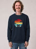 wat? Apparel Sweatshirt Retro Sunset Cat in Dunkelblau