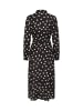 Kaffe Kleid KAoline Relaxed fit in Black W. Chalk Dot