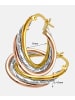 Diamant L'éternel Creolen aus 375 Gelbgold