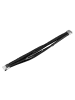 Adeliás Unisex Armband – Lederarmband aus Leder 19 cm in schwarz