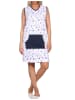 NORMANN Nachthemd Strandkleid Maritimer Look - 85938 in weiss