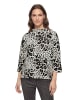 Betty Barclay Sweatshirt mit Trompetenärmeln in Beige/Grau