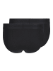 Skiny Slip 2er Pack in Schwarz