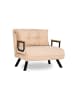 CALICOSY Schlafsessel SANDO in Beige - (W) 67  x (H) 41  x (L) 50  cm