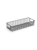 relaxdays 3 x Drahtkorb in Schwarz - (B)41 x (H)7,5 x (T)16 cm