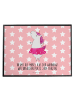 Mr. & Mrs. Panda schreibtischunterlage Einhorn Ballerina mit Spruch in Rot Pastell