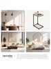 tectake Ablagetisch, 40 x 30 x 63 cm, Industrial Style, Holz und Stahl