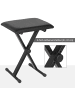 HOMCOM Klavierhocker-39L x 29B x 47H cm-Schwarz