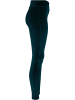Urban Classics Urban Classics Damen Ladies High Waist Velvet Leggings in teal
